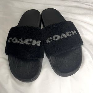 Black Coach Slides Size 13 (Not Sold Anymore)